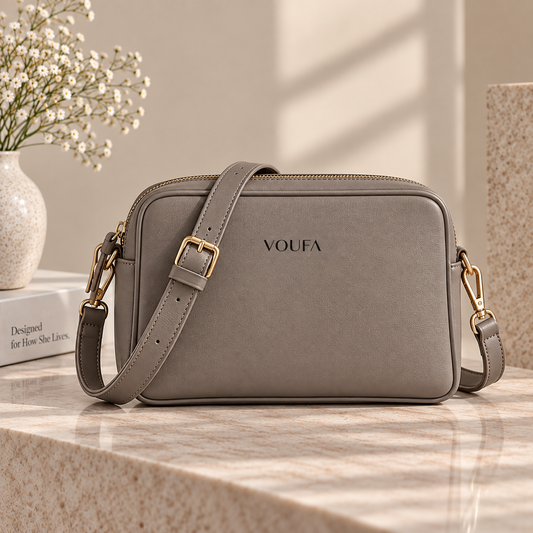 VOUFA Aura Crossbody Bag – Slate